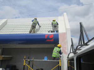 Repainting of fascia, ceiling,perimeter wall, etc